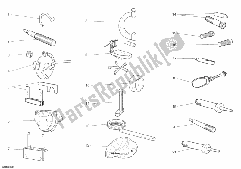All parts for the Workshop Service Tools, Engine I of the Ducati Superbike 1098 S USA 2007